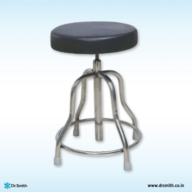 Dr.Smith Revolving Stool with Cushion (MS & SS)