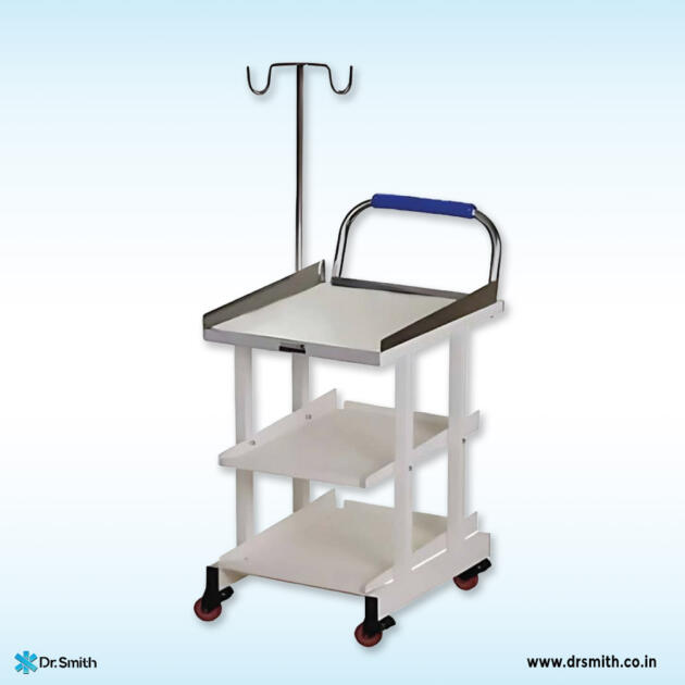 Dr.Smith Stainless Steel ECG Trolley