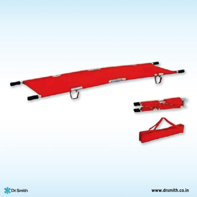 Dr.Smith Foldable Four-Fold Aluminum Stretcher for Medical Emergencies